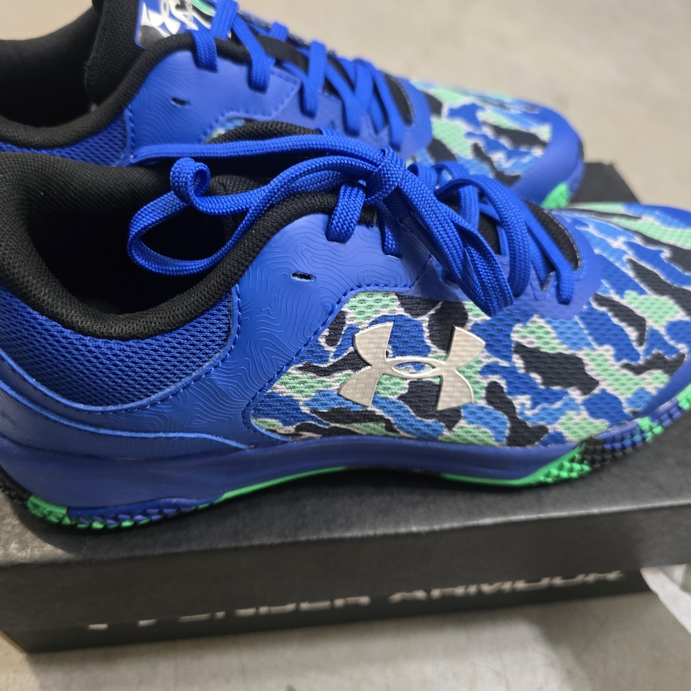 Under Armour Kids' Blue Camo Sneakers